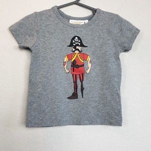 Mini Rodini Organic Gray Pirate Tee Unisex